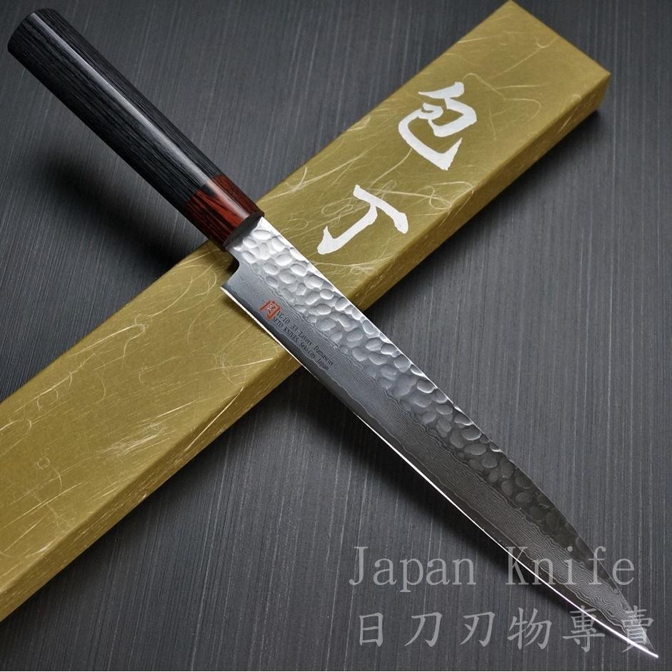 [國際直送]SETO生魚片刀日本原裝進口I-7伊勢屋侍33層大馬士革筋引 210mm