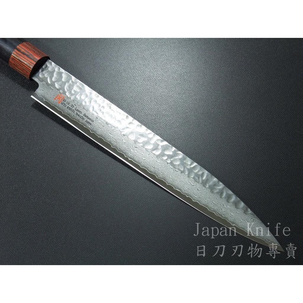 [國際直送]SETO生魚片刀日本原裝進口I-7伊勢屋侍33層大馬士革筋引 210mm