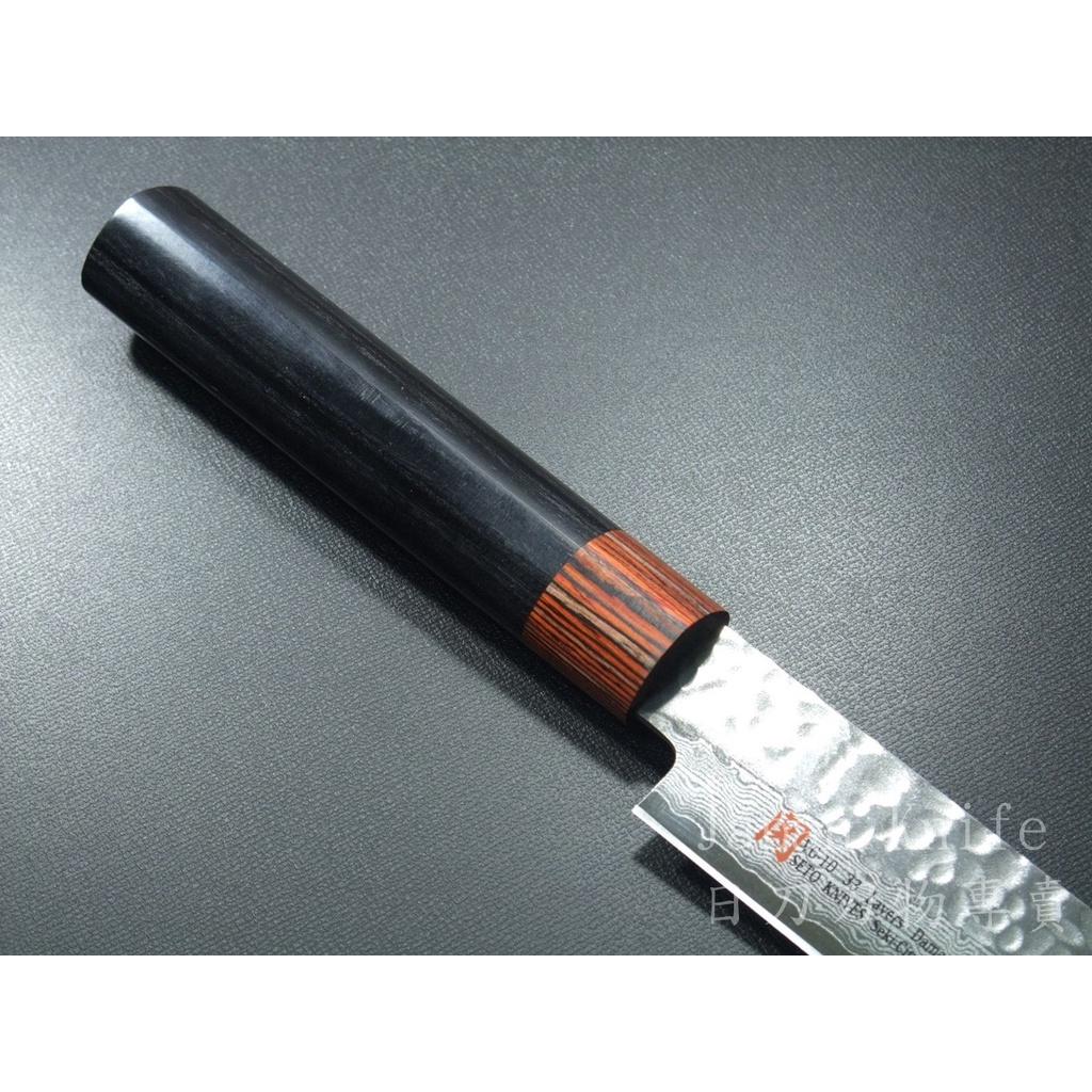 [國際直送]SETO生魚片刀日本原裝進口I-7伊勢屋侍33層大馬士革筋引 210mm