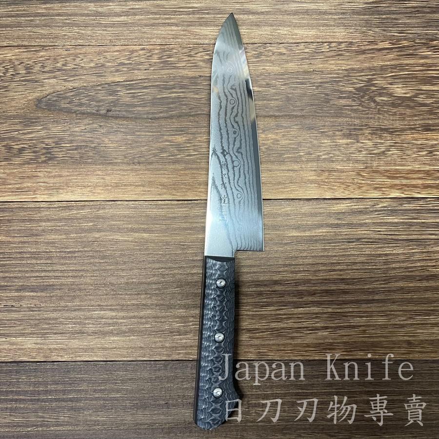 [台灣有貨]藤次郎 鎧 牛刀 F-1352 37層大馬士革鋼VG10 霞流 180mm