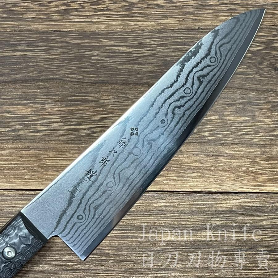 [台灣有貨]藤次郎 鎧 牛刀 F-1352 37層大馬士革鋼VG10 霞流 180mm