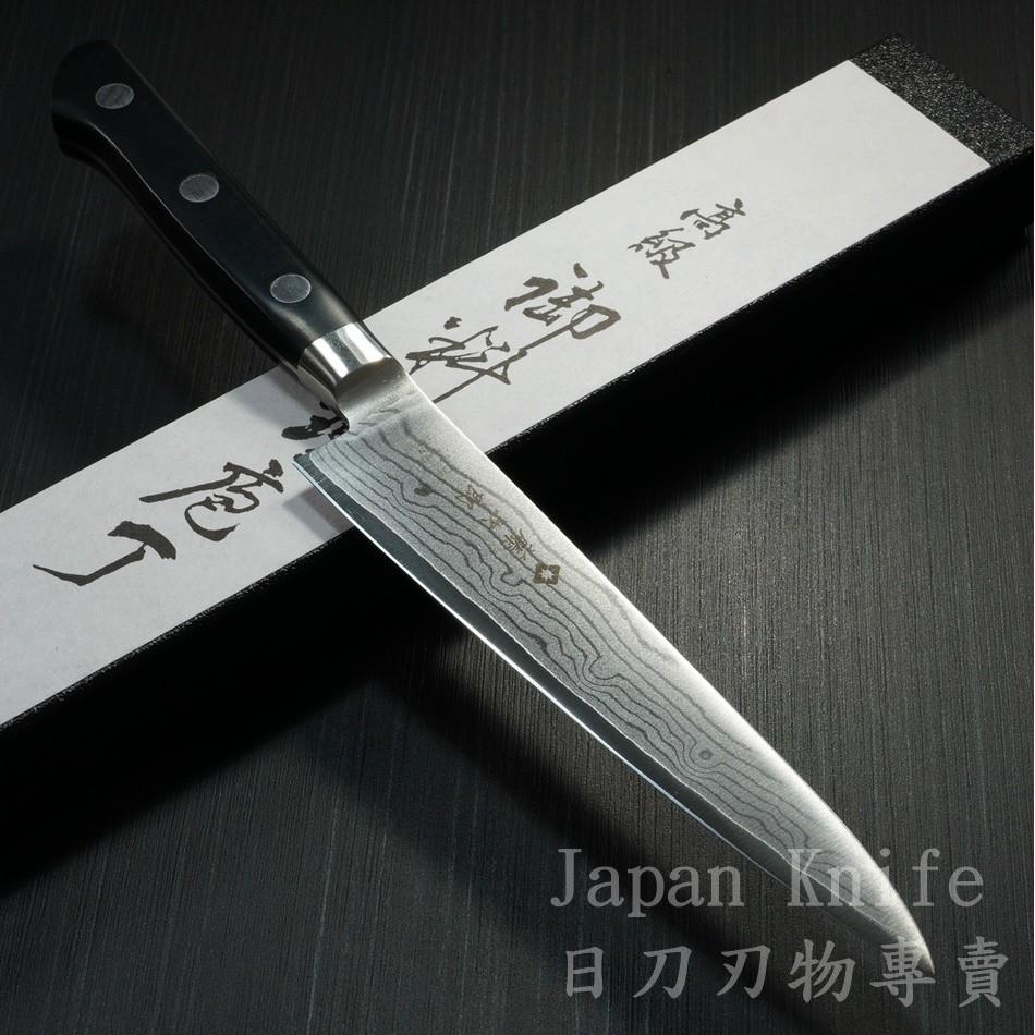 [台灣有貨]藤次郎小刀 F-651 37層大馬士革鋼VG10 霞流 150mm