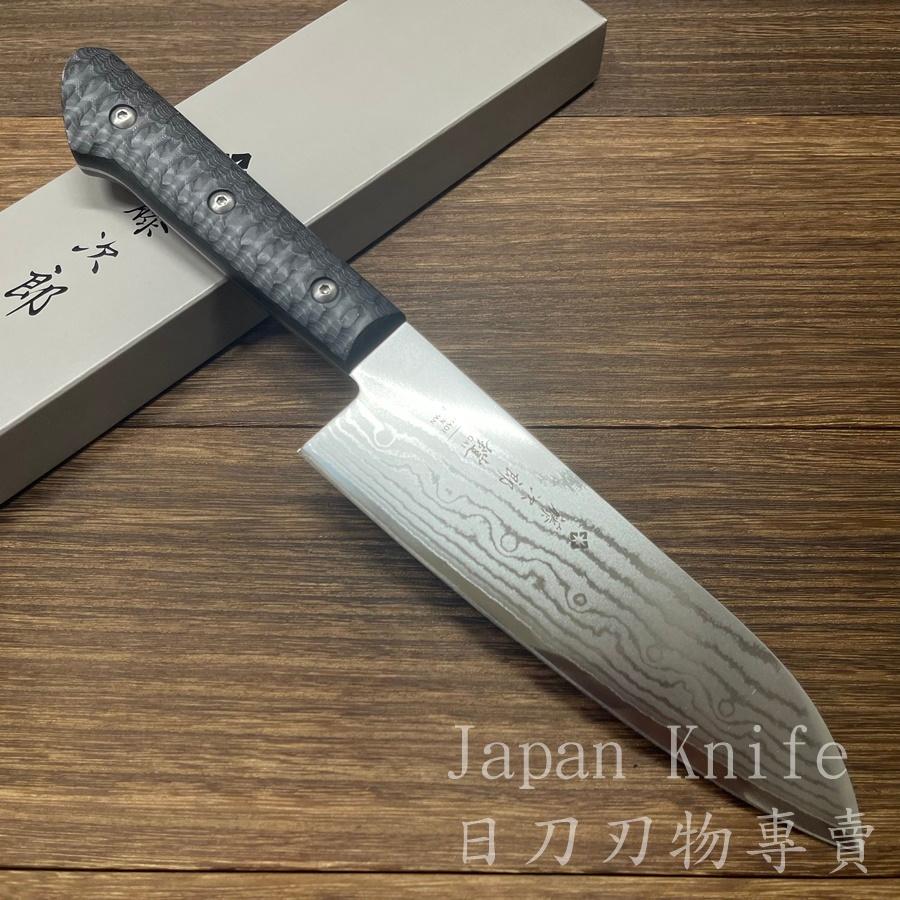 [台灣有貨]藤次郎 鎧 三德刀 F-1351 37層大馬士革鋼VG10 霞流 170mm