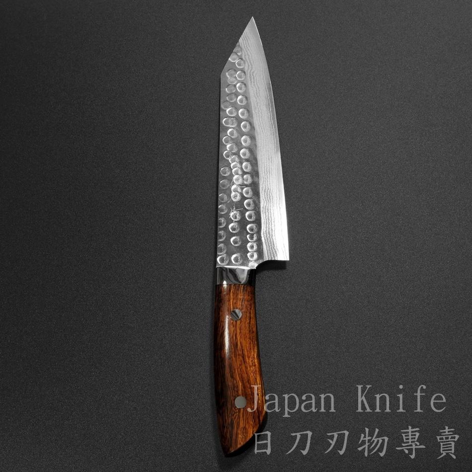 [國際直送]佐治武士作 切付牛刀 SA804 鐵木柄 SRS13粉末高速鋼 180mm