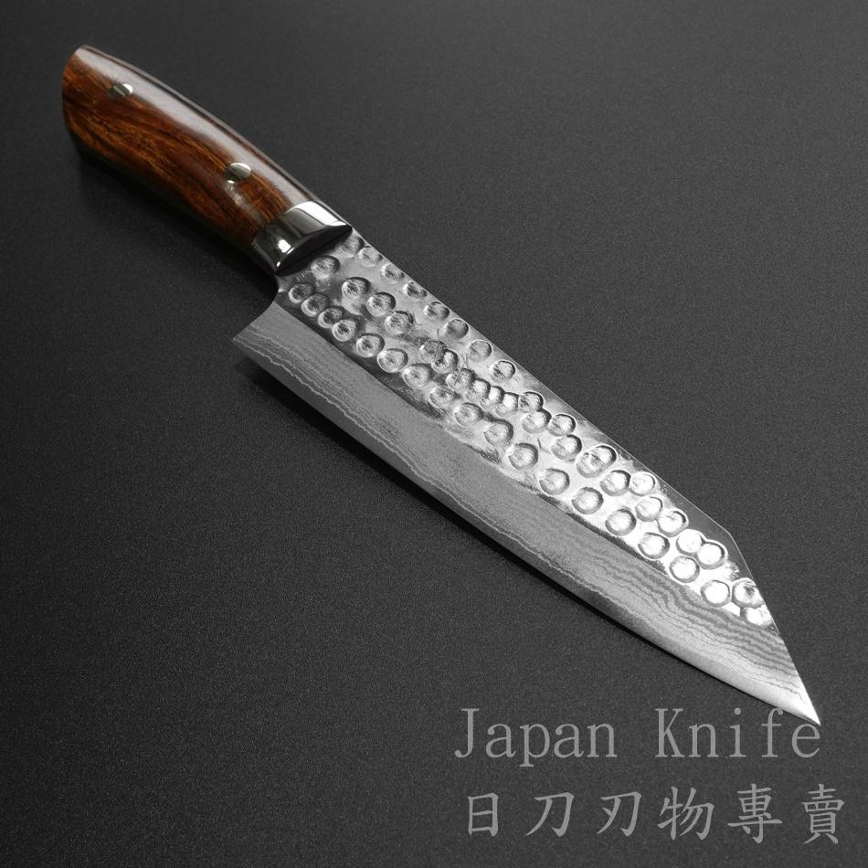 [國際直送]佐治武士作 切付牛刀 SA804 鐵木柄 SRS13粉末高速鋼 180mm