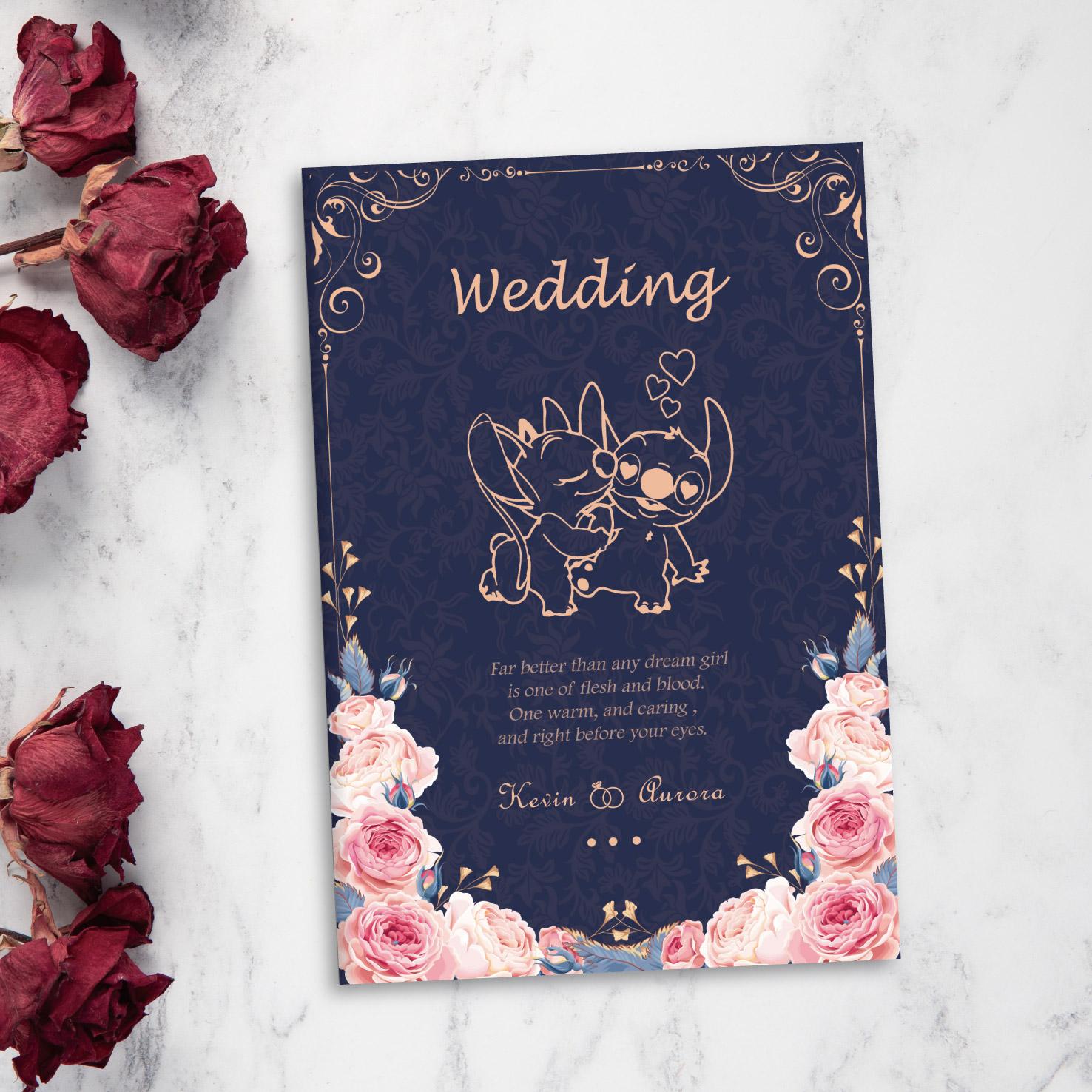 證書夾-史迪奇-經典幸福花園