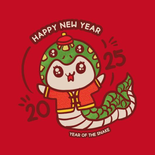 蛇年新年小卡-D款