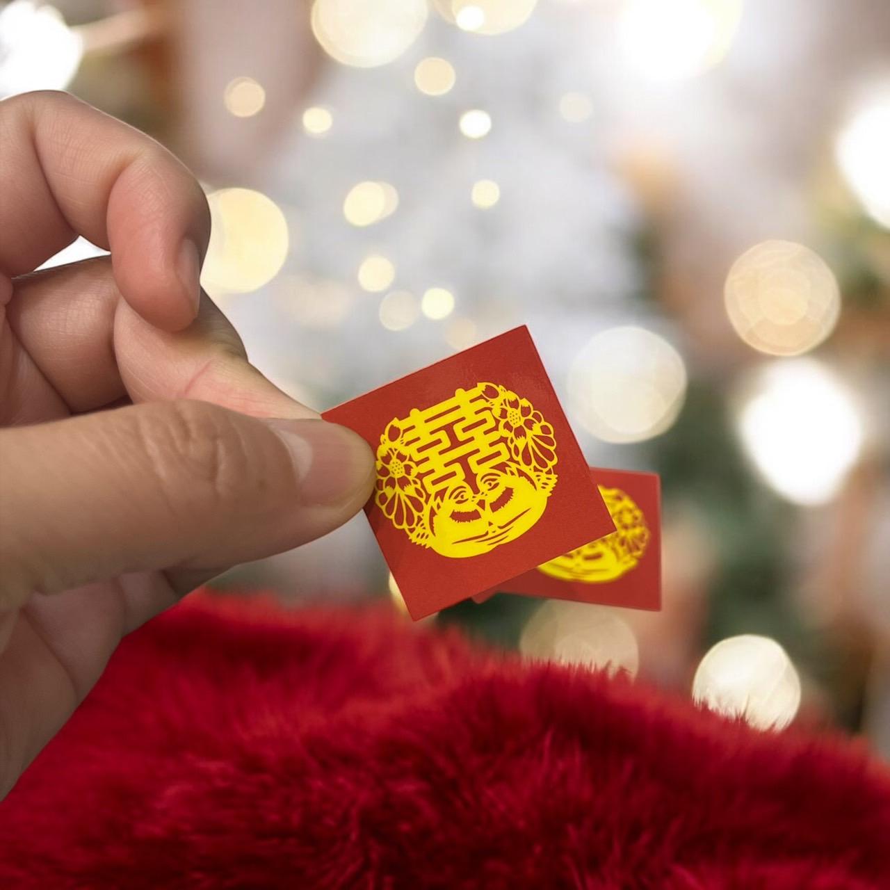婚禮小物貼紙/結婚禮品小物貼紙/囍字貼/封口貼/小卡貼