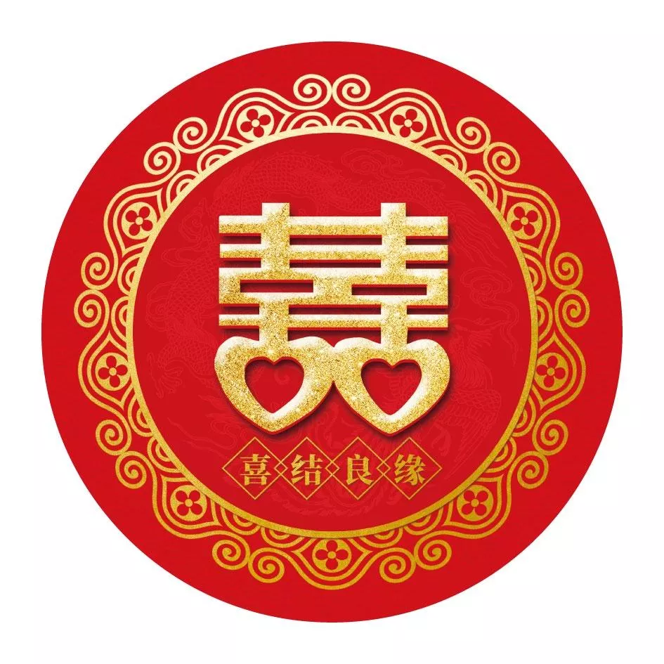 婚禮小物貼紙/結婚禮品小物貼紙/結婚封口貼/圓型貼B