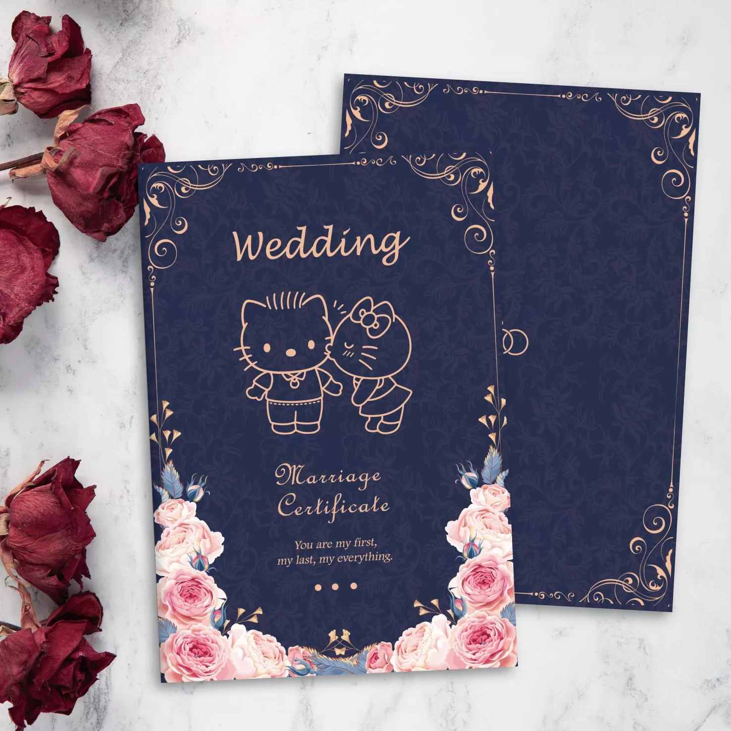 證書夾-kitty經典線條款