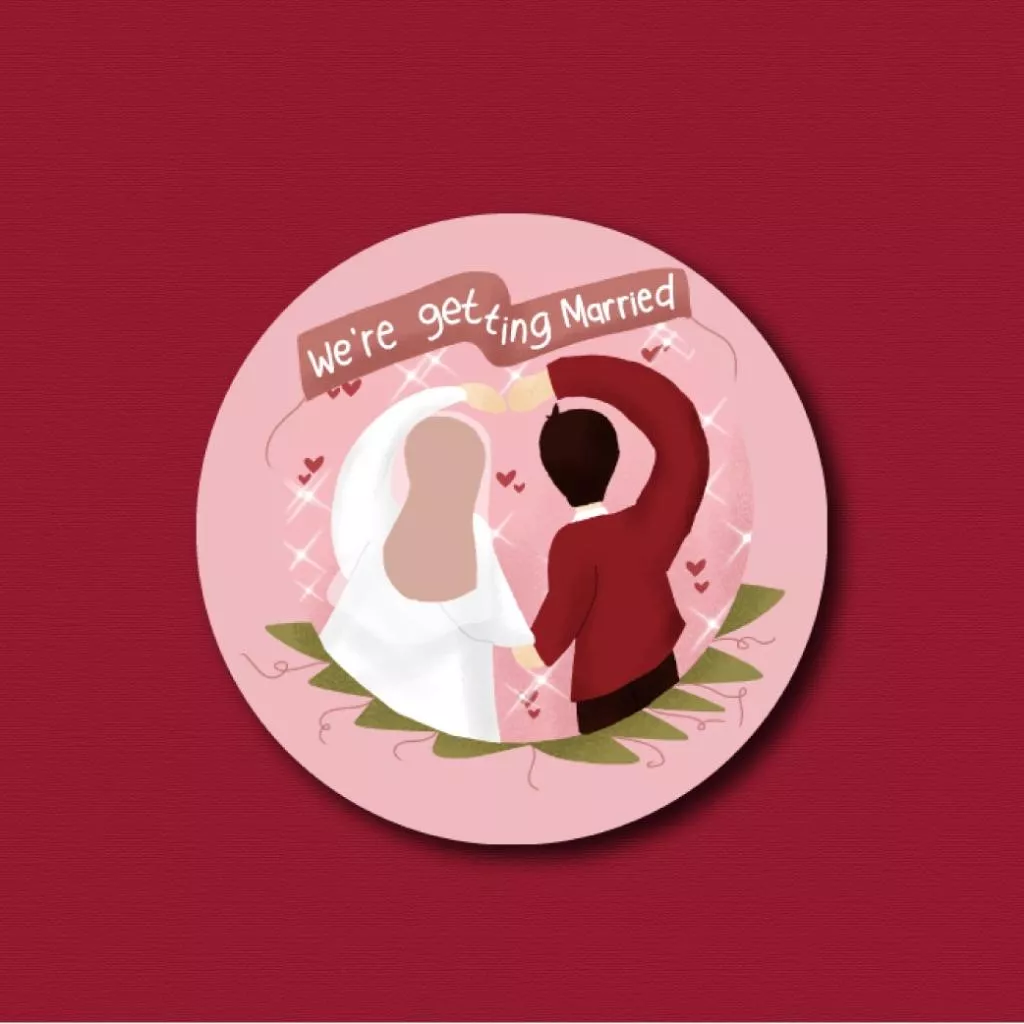 婚禮小物貼紙/結婚禮品小物貼紙/結婚封口貼/圓型貼H