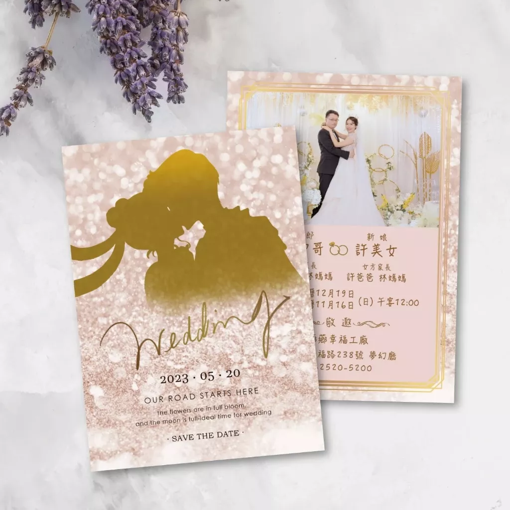 明信片婚紗款-美少女浪漫鑽石