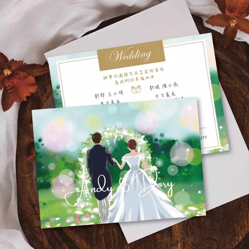 明信片設計款-璀璨婚禮