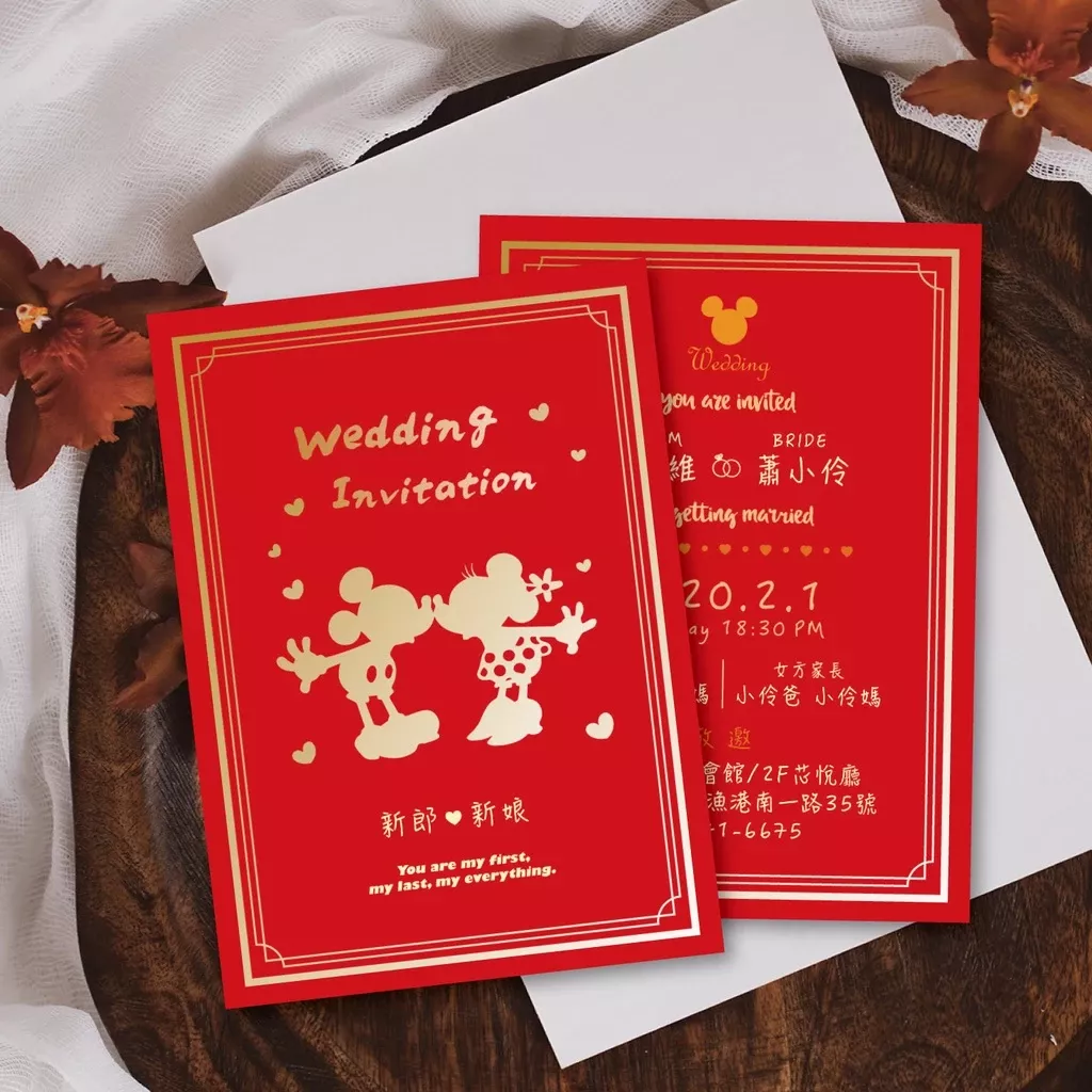 明信片主題款-迪士尼-米奇米妮