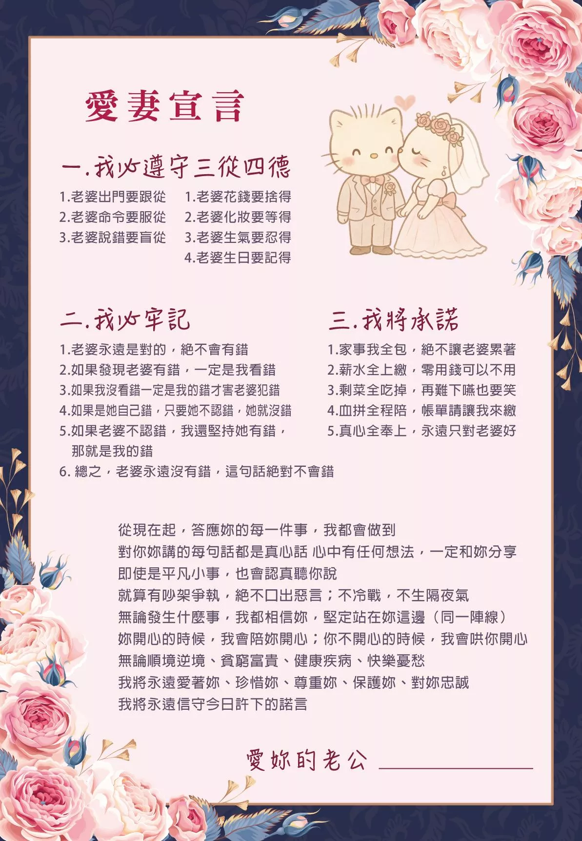 愛妻宣言-彩繪KITTY