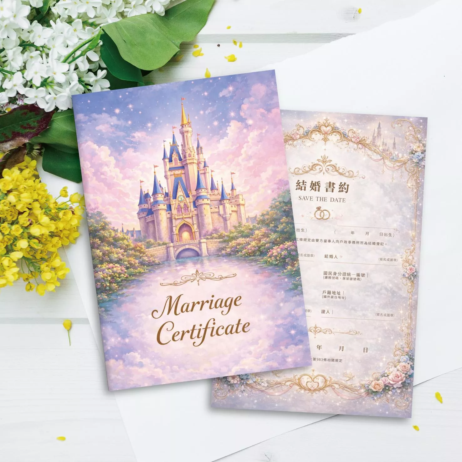 證書夾-夢幻公主童話城堡