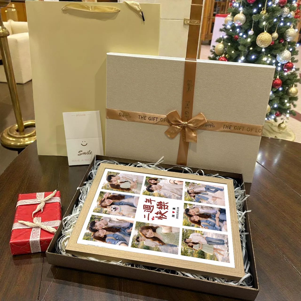 【8張照片款】客製週年紀念相框｜交往紀念 / 結婚 / 送禮首選