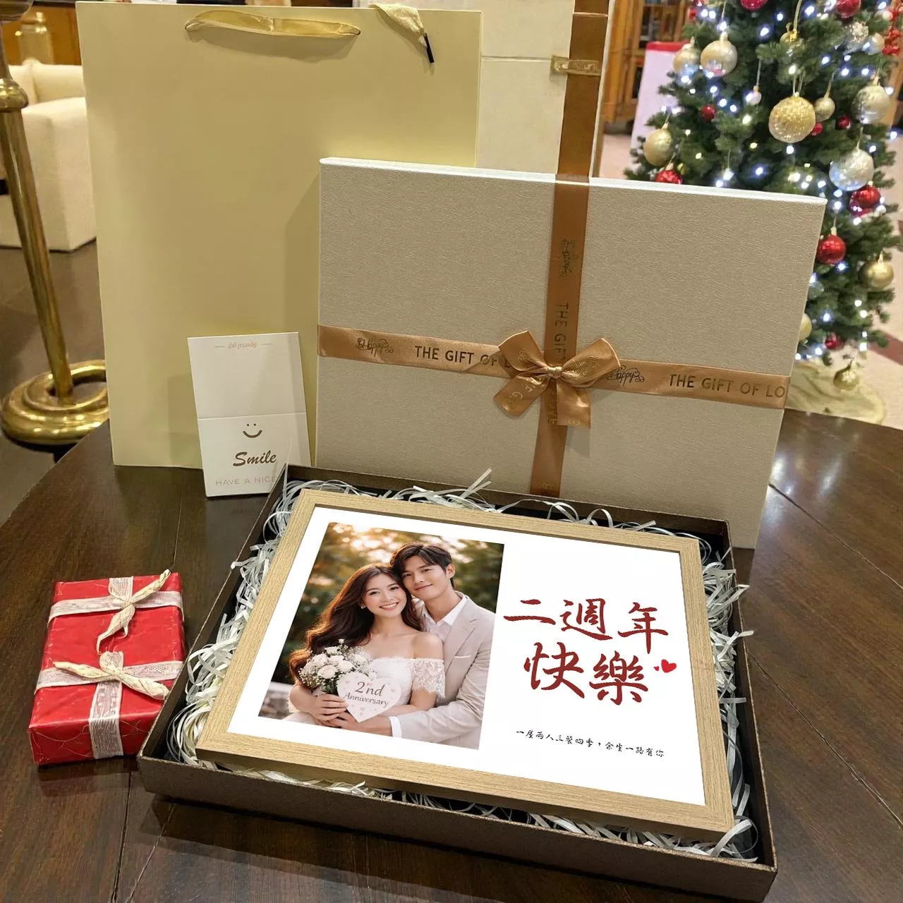 【單張照片款】客製週年紀念相框｜交往紀念 / 結婚 / 送禮首選