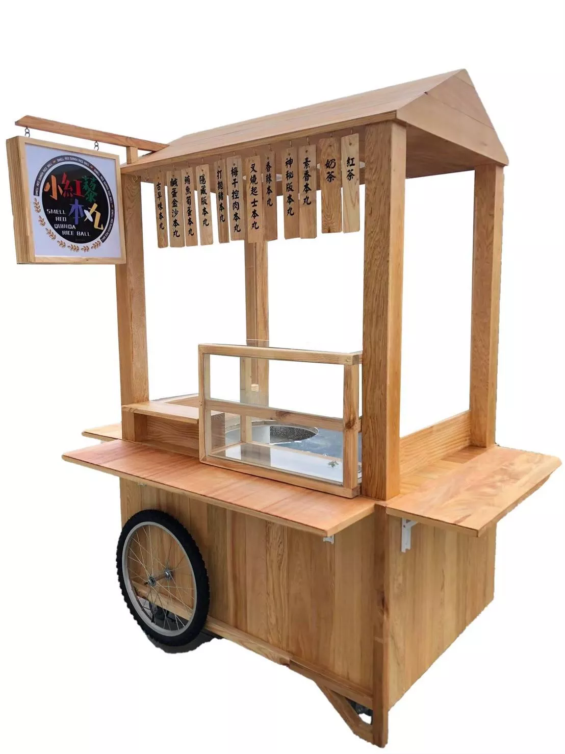 日式檜木攤車
