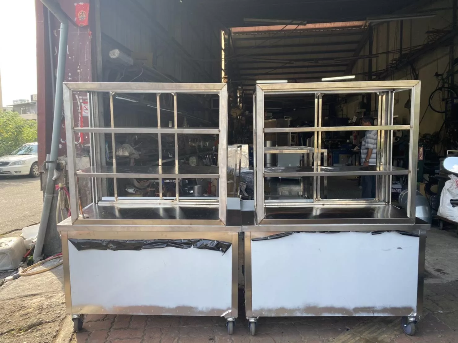 白鐵冷藏櫃攤車