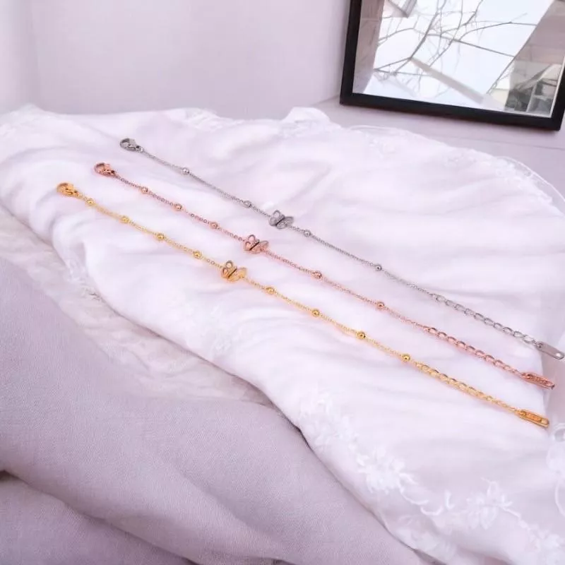 小蝴蝶鈦鋼手鍊