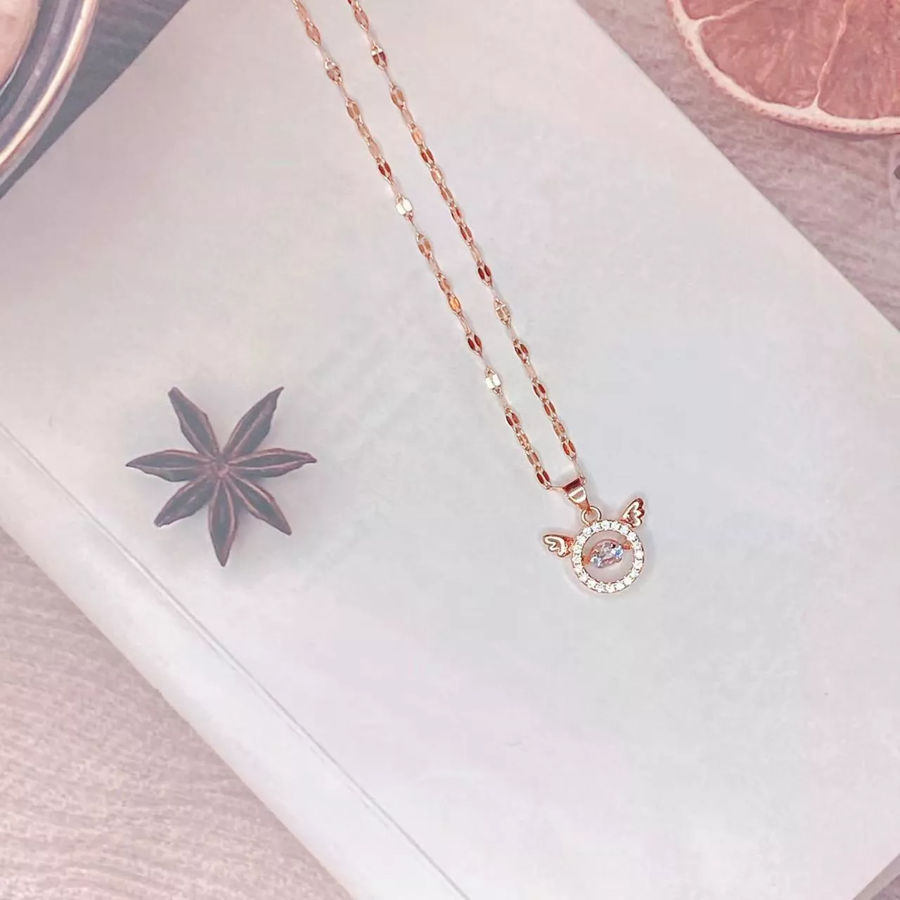 天使的翅膀跳動項鍊