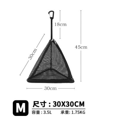 【營伙蟲1398】曬碗籃 三角形曬網 三角掛網袋 三角掛網 懸掛置物 袋網眼袋 露營鳥籠 角形可摺疊儲物袋