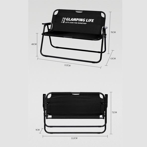 【營伙蟲949】折疊椅雙人椅 ShineTrip 山趣 露營雙人椅  寬敞折疊椅 露營雙人折疊椅 摺疊鋁合金雙人椅