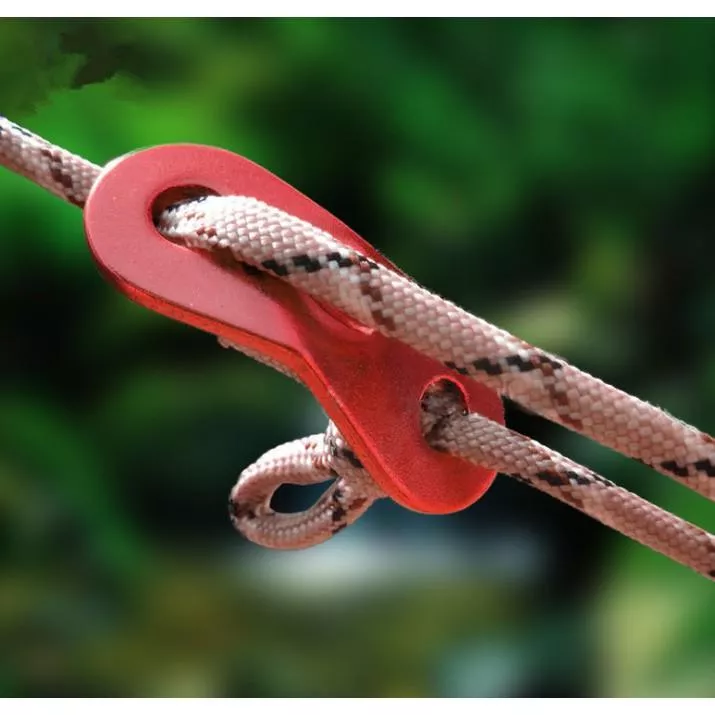 【營伙蟲 127】戶外鋁合金雙眼扣/帳篷天幕防風繩扣/雙眼傘繩長度調節片/止滑固定扣/露營配件