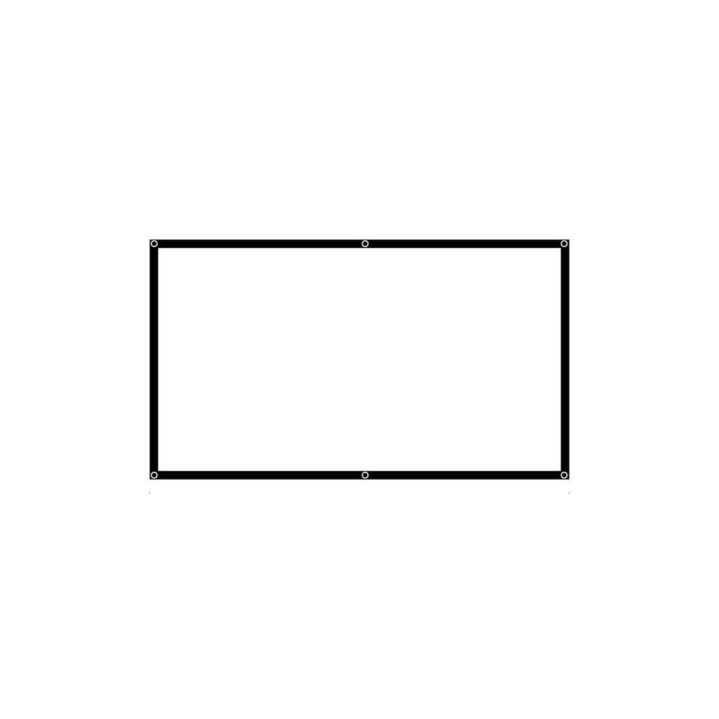 【營伙蟲874】100吋投影布幕 16:9 純棉布料 可攜帶式 色彩鮮明 提升亮度 露營 家庭適用 摺疊收納