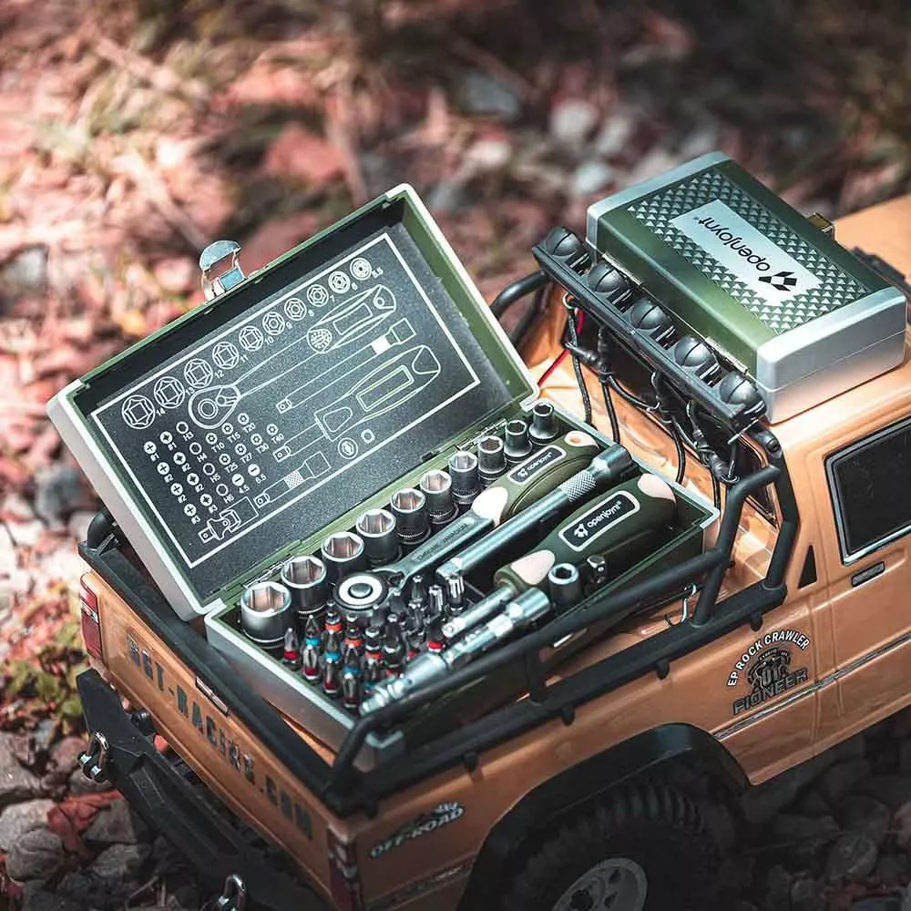 【營伙蟲1787】openjoynt 多功能套筒起子組 拓幸良品 38PCS 搖頭棘輪 螺絲起子套裝 套筒扳手組 六角