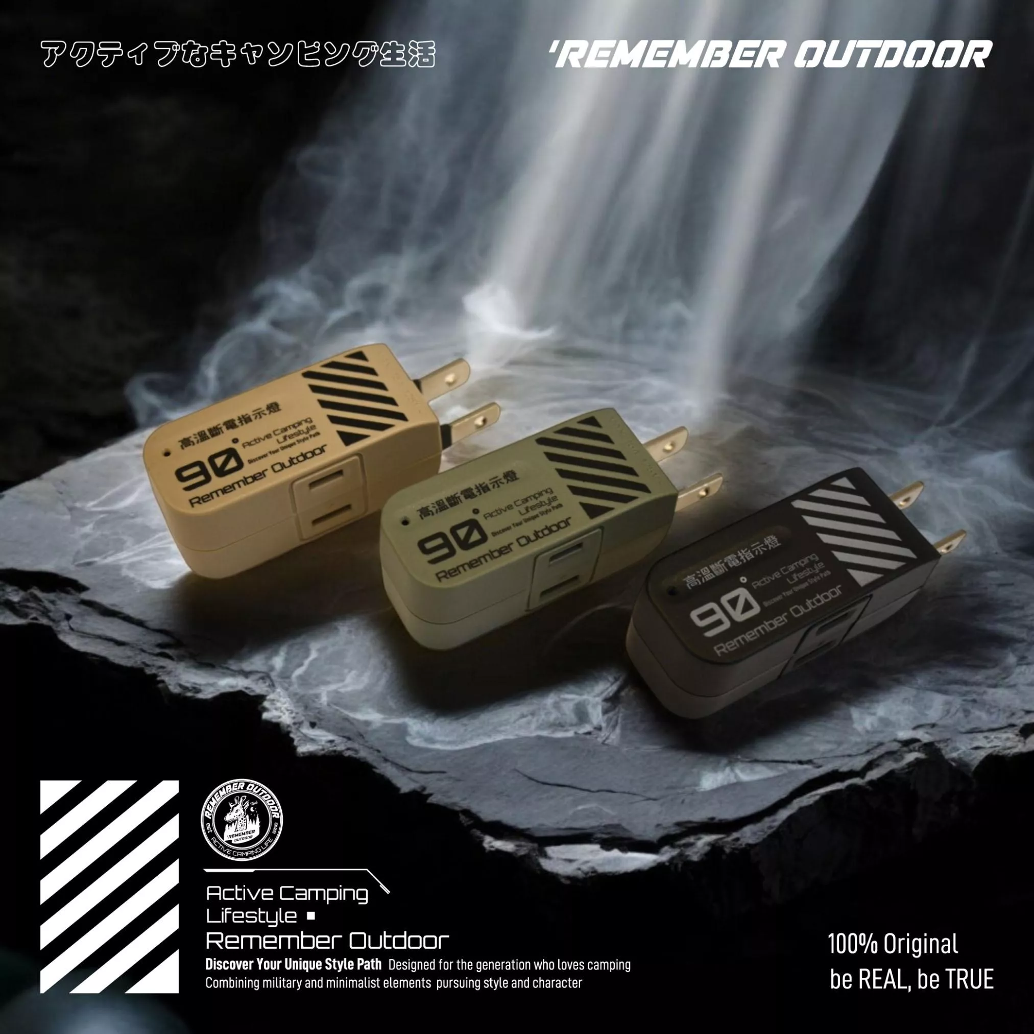 【營伙蟲1927】樂活不露90度旋轉擴充壁插 4口/2口 2PIN 三色 EC-06 轉接插座 轉接插頭 露營 插座