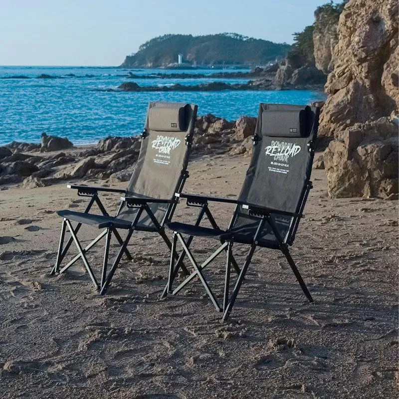 【營伙蟲1958】KZM工業風六段折疊椅Plus 兩色 K25T1C01 六段摺疊椅 露營椅 便攜椅 休閒椅 戶外 露營