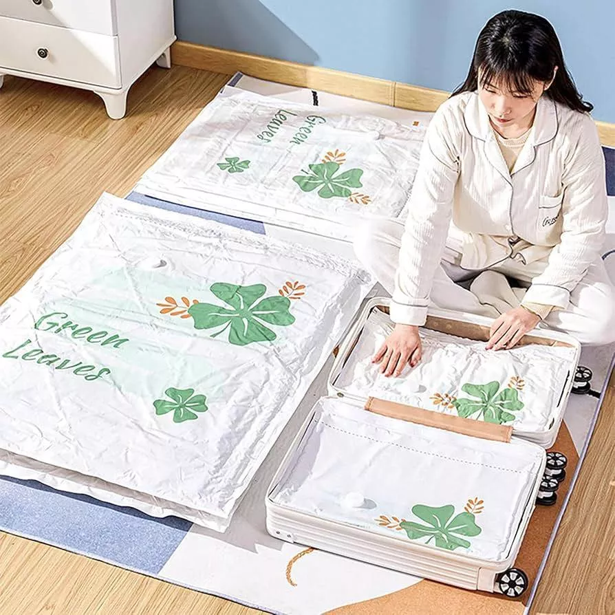 【營伙蟲1873】真空收納袋 加厚款壓縮袋 雙夾鏈 加厚防爆 真空收納袋 真空袋 棉被 衣物收納 棉被收納袋