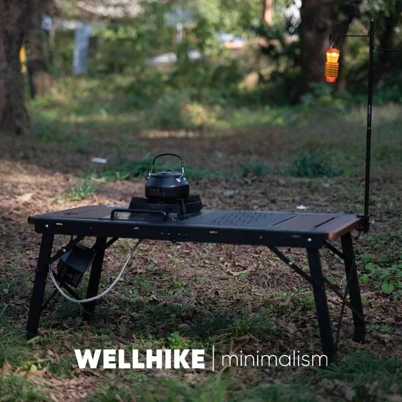 【營伙蟲2015】WELLHIKE SWS深野三單元IGT桌 戶外 木架 便攜 折疊 升降 組合桌 折疊桌 鋁合金桌