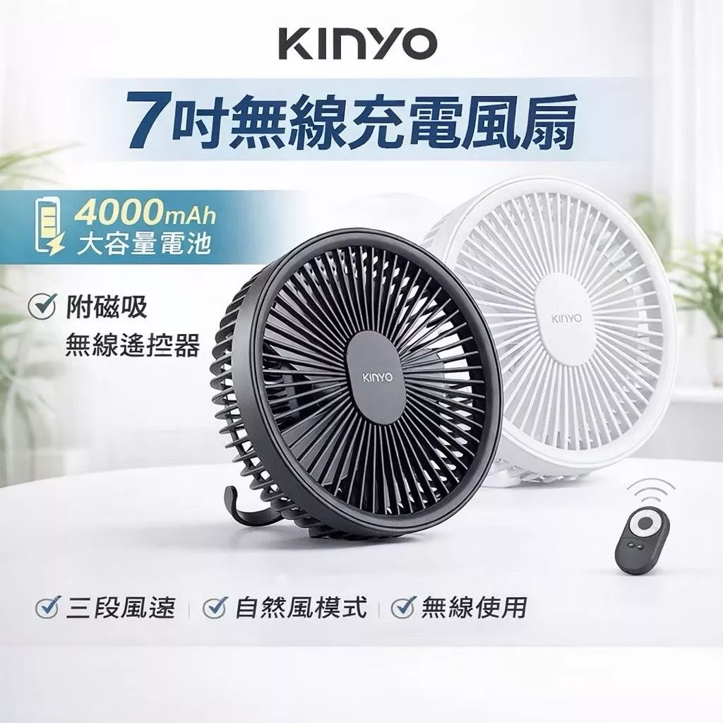 【營伙蟲2221】KINYO LED無線遙控吊扇 UF-7065 DC扇 USB電扇 照明風扇 遙控扇 吊扇 桌扇 露營