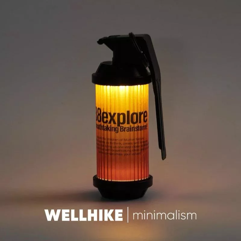 【營伙蟲2147】WELLHIKE 38燈破片燈罩 戶外露營 戰術爆破雷手造型 配件 可調式燈光