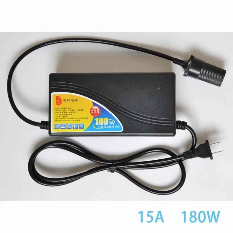 【營伙蟲2356】車載電源轉110V轉12V 15A 180W大功率點菸器直流變壓器逆變器