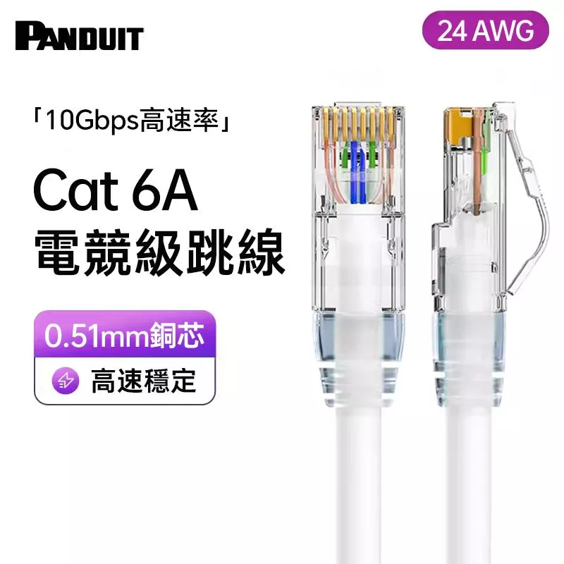 PANDUIT Cat 6A U/UTP  24AWG LSZH 跳接線-UTP6AL