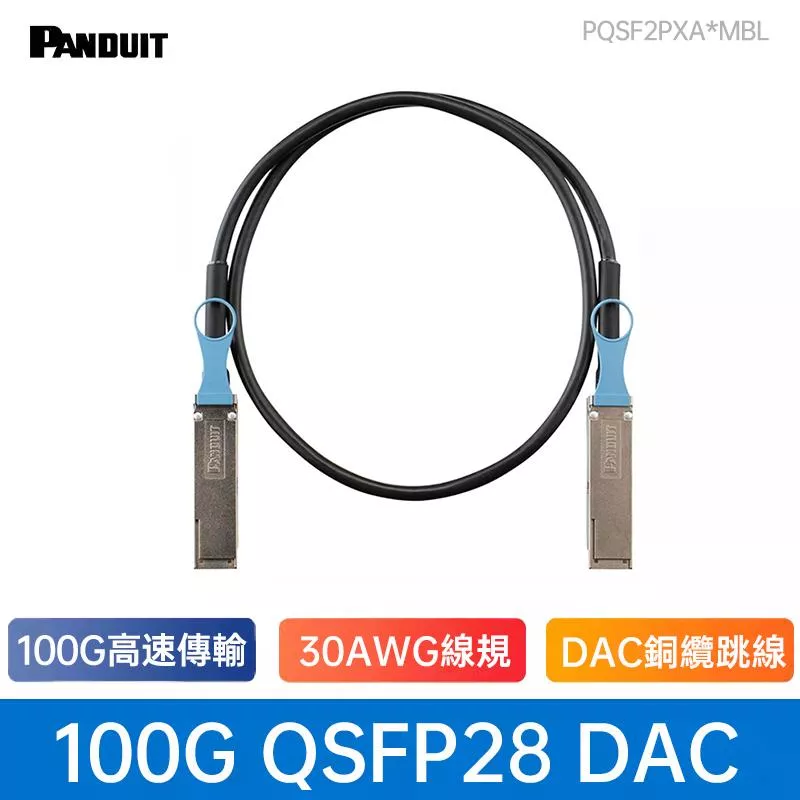 PANDUIT 100G QSFP28 DAC直連電纜