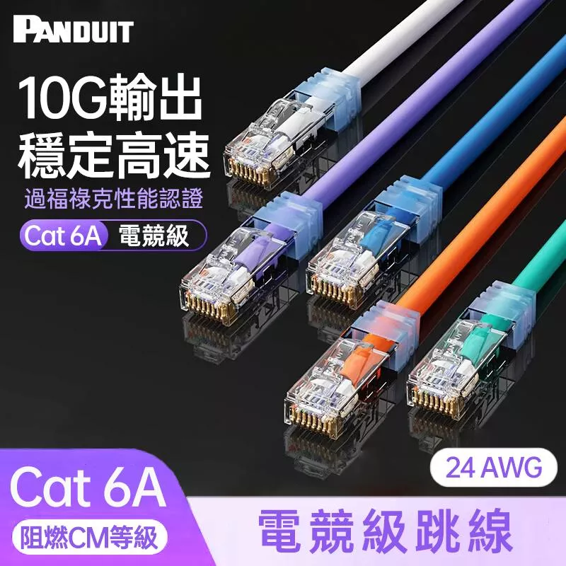 PANDUIT Cat 6A U/UTP  24AWG CM跳接線-UTP6AX