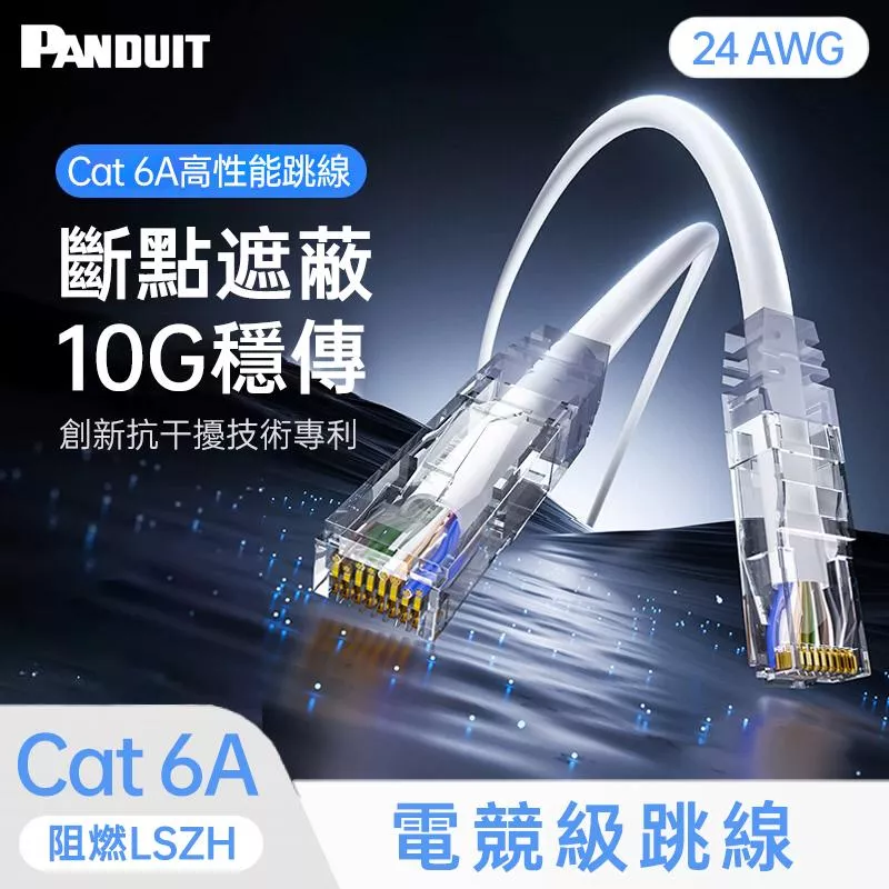 PANDUIT Cat 6A U/UTP  24AWG LSZH 跳接線-UTP6AL