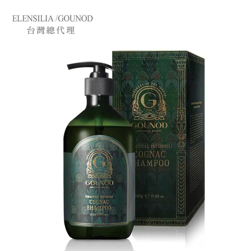 法國 古諾 GOUNOD 廣藿香干邑白蘭地洗髮精PLUS＋500ml x1入