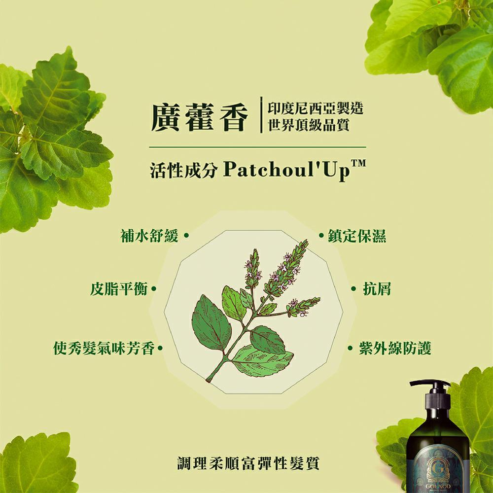 法國 古諾 GOUNOD 廣藿香干邑白蘭地洗髮精PLUS＋500ml x1入