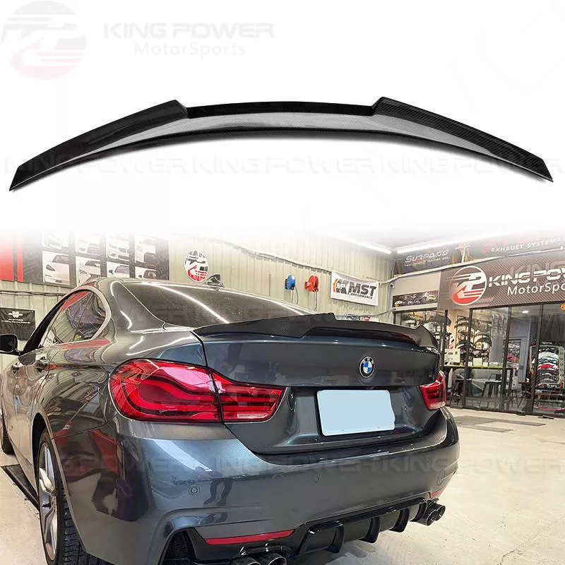 KP擎利國際 BMW F36 M4款尾翼 四門 乾碳/亮黑/濕碳 碳纖維壓尾 實體店面 預約安裝