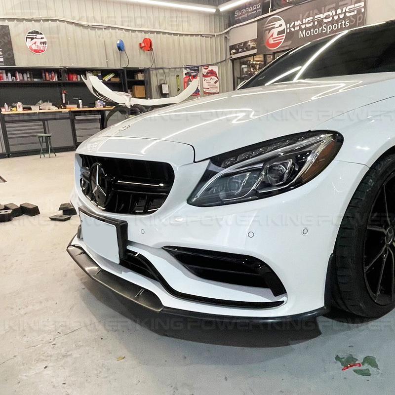 KP擎利國際 BENZ W205 改C63 BF包專用 ED1款 前下巴 亮黑 消光黑 實體店面 預約安裝