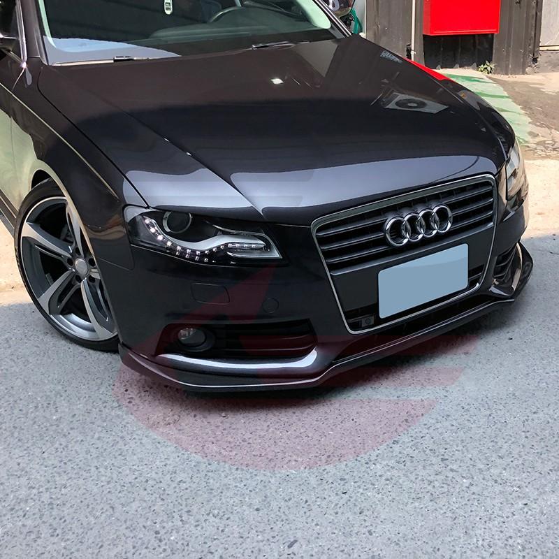 KP擎利國際 Audi 奧迪 A4 B8 碳纖維P款下巴 卡夢空力套件(外銷商品) 大台北可安裝