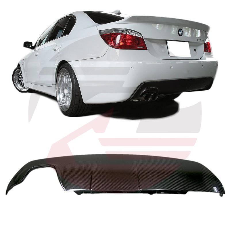 BMW E60 E61 5系列 520i 530i M-Sport專用 單邊雙出 碳纖維3D款後擾流(國際外銷熱賣商品)