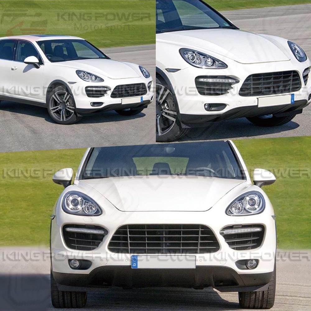 KP擎利國際 大包改裝 11-14 Porsche Cayenne 改Turbo樣式 前保桿 專業對色烤漆安裝 實體店面