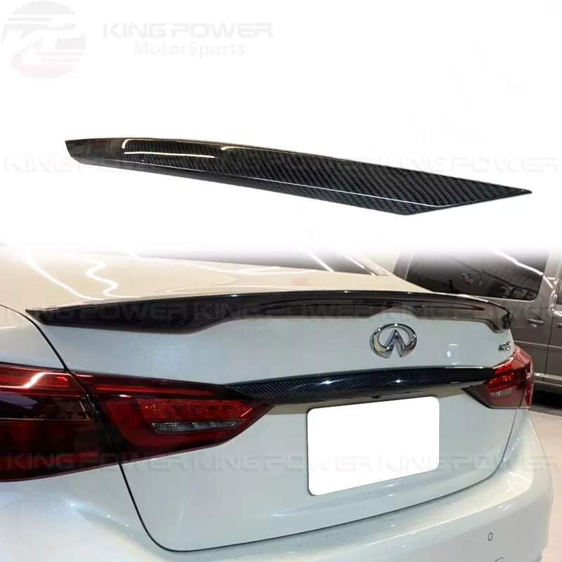 KP擎利國際 INFINITI Q50 碳纖維中翼 尾翼 後擋板 乾碳 300GT JDM風格 實體店面 預約安裝